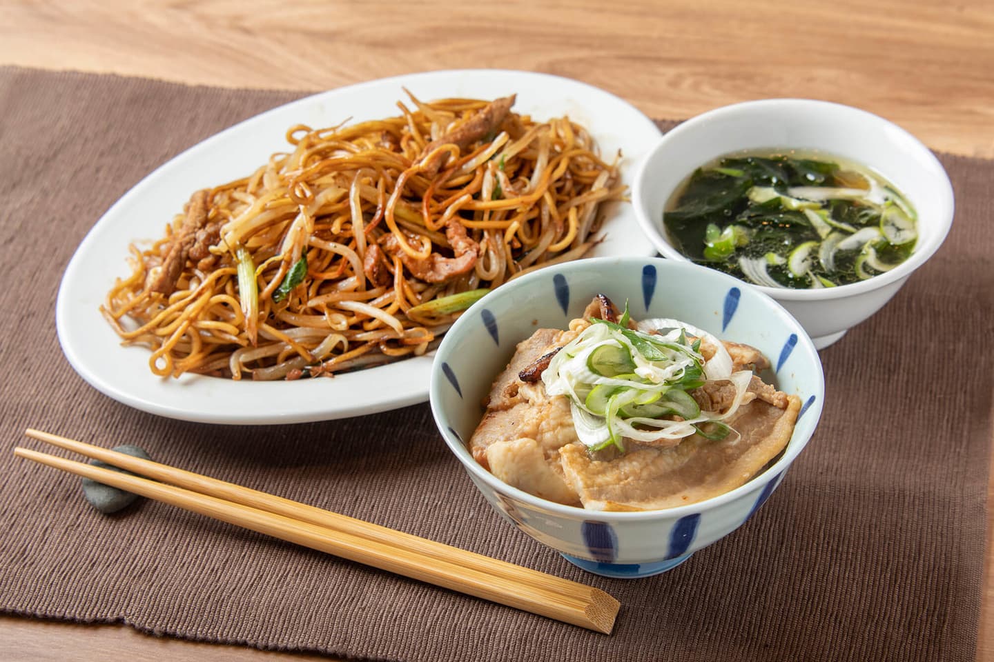 炙りチャーシュー丼セット