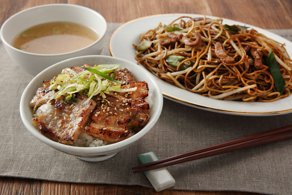 炙りチャーシュー丼セット